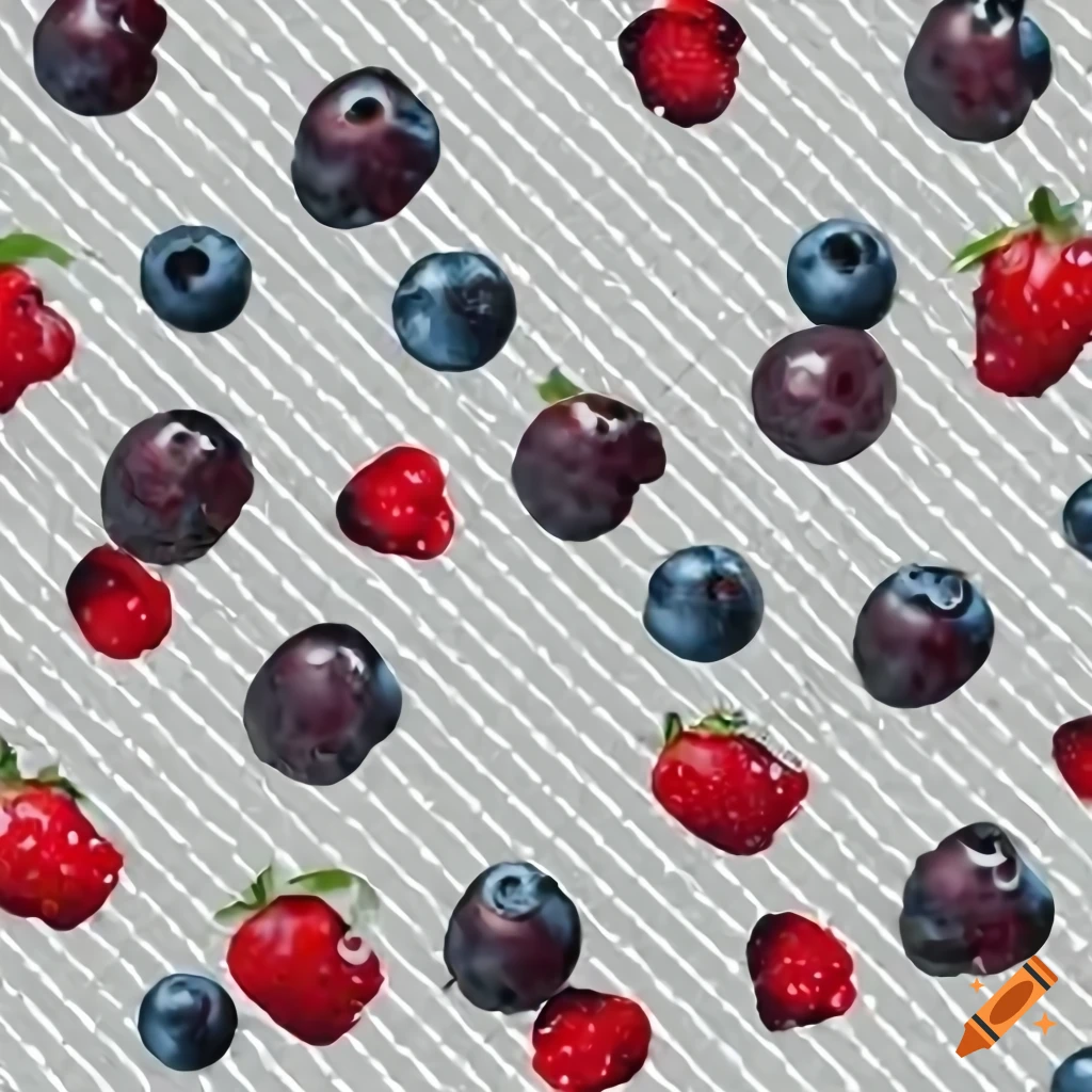 spilled berries on transparent background