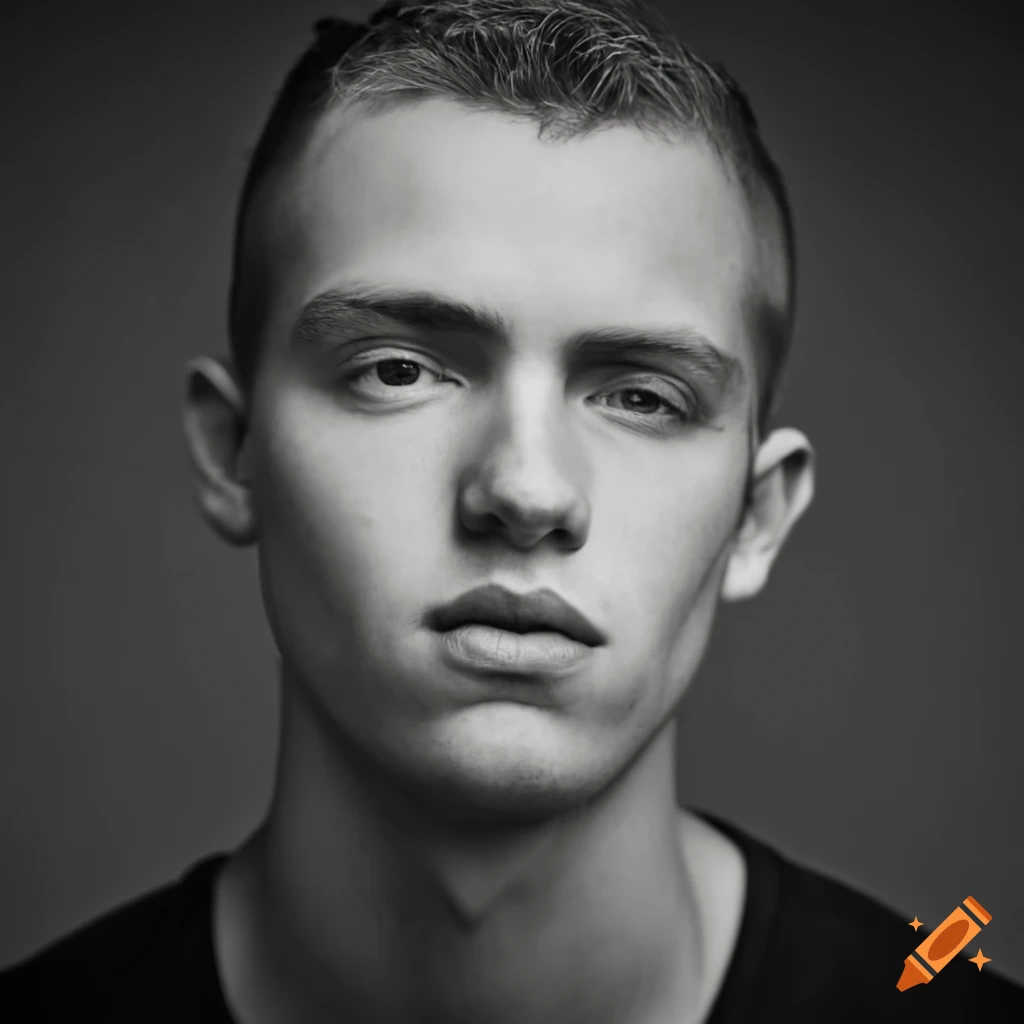 portrait of Jake Thompson with intense gaze