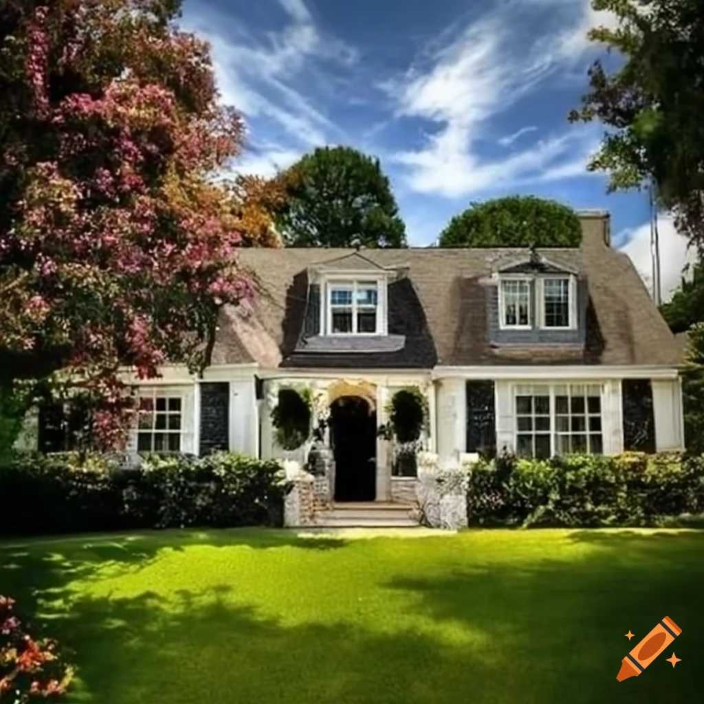 gorgeous neo-colonial houses in a classy neighborhood