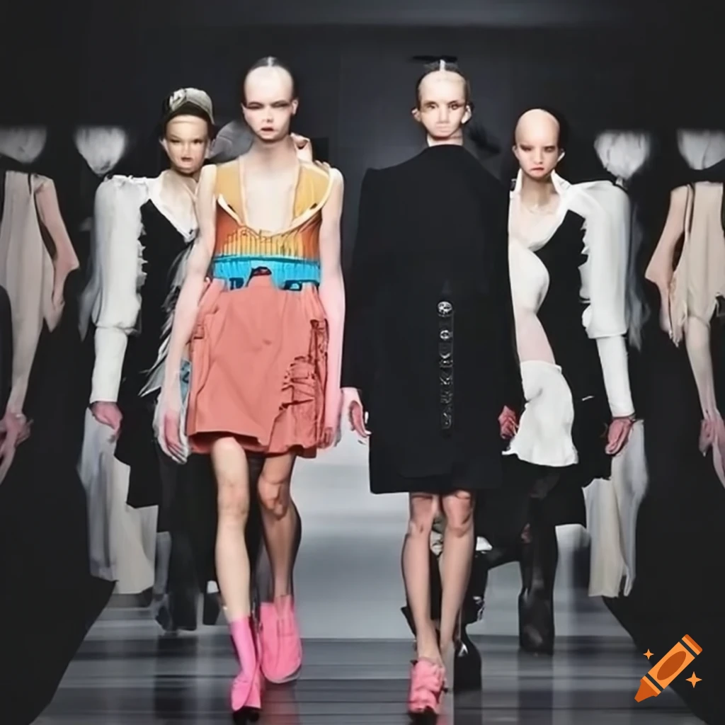 runway show of Vetements clothing