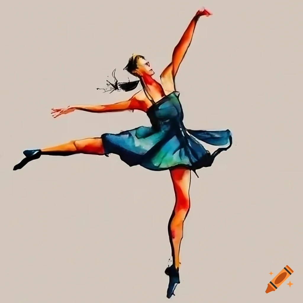 street art of a dancing figure