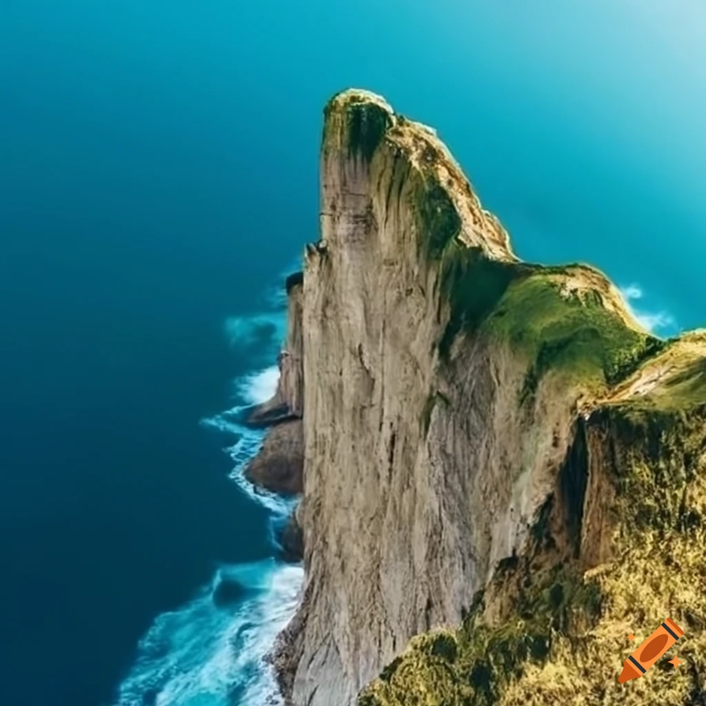 stunning coastal cliffs with villages