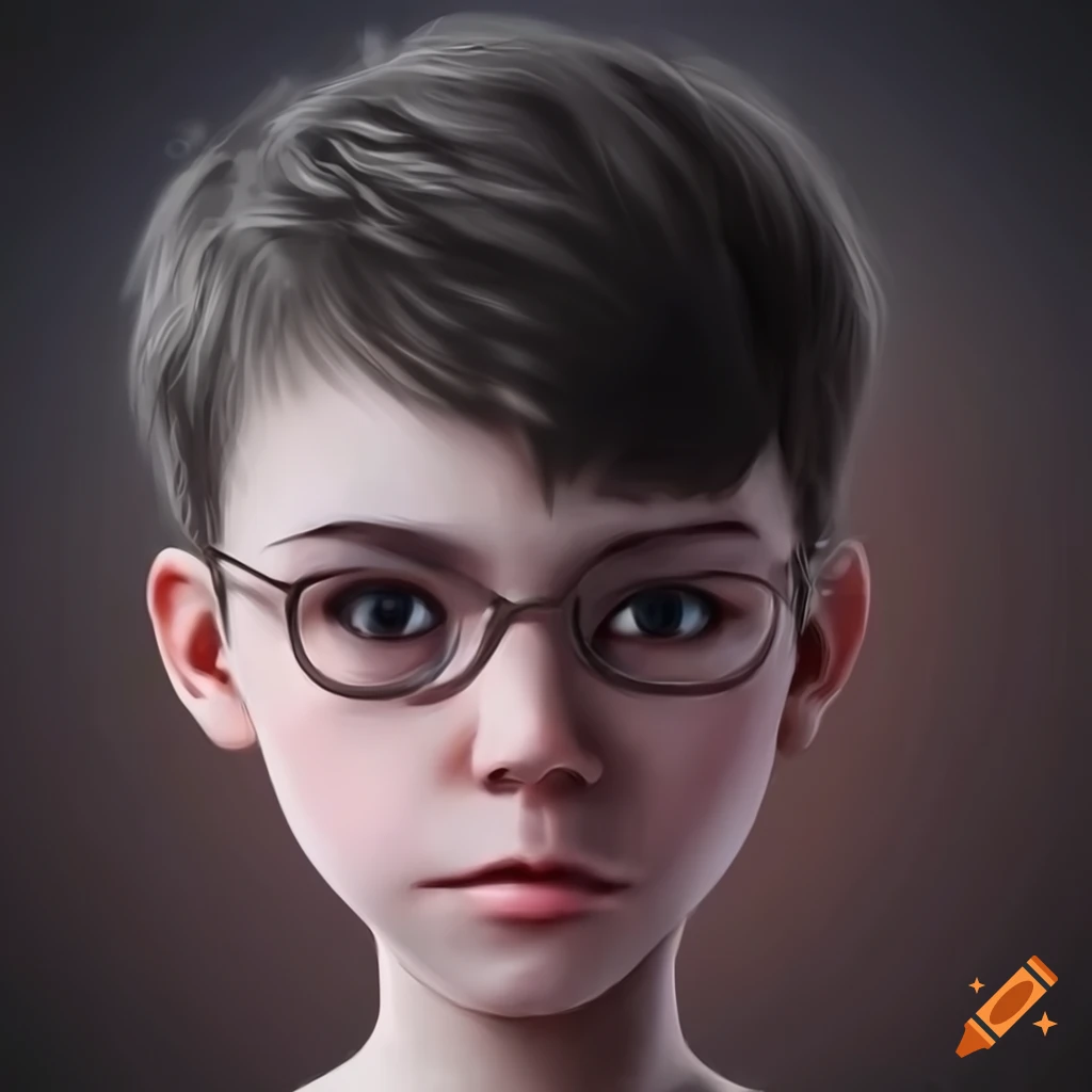 illustration of a boy hacker with glasses