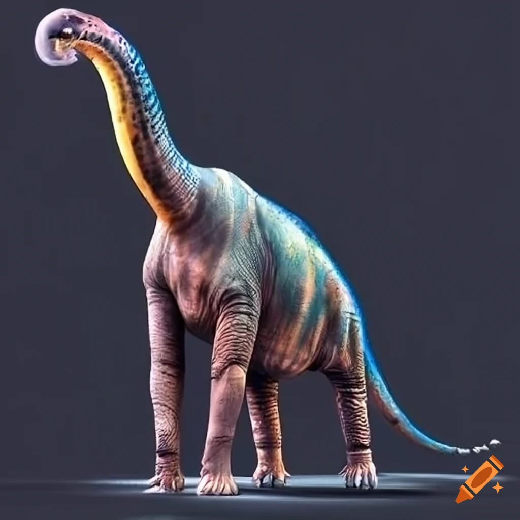 hybrid dinosaur with elephant skin and lizard spots