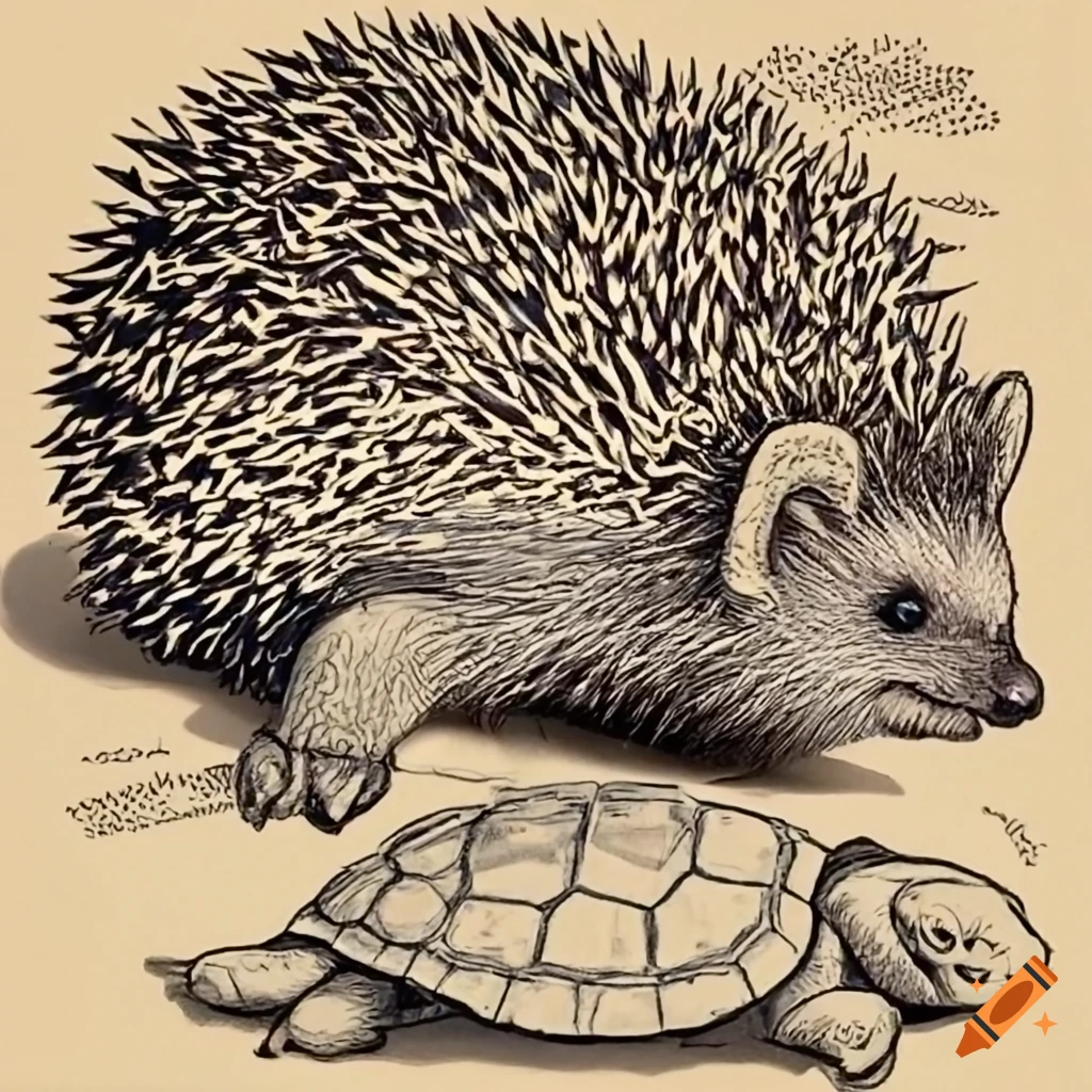 hedgehog and turtle together