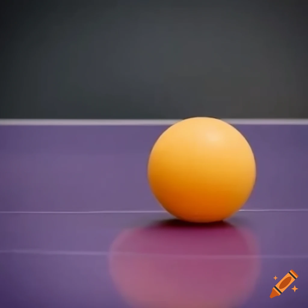 ping pong ball on a table
