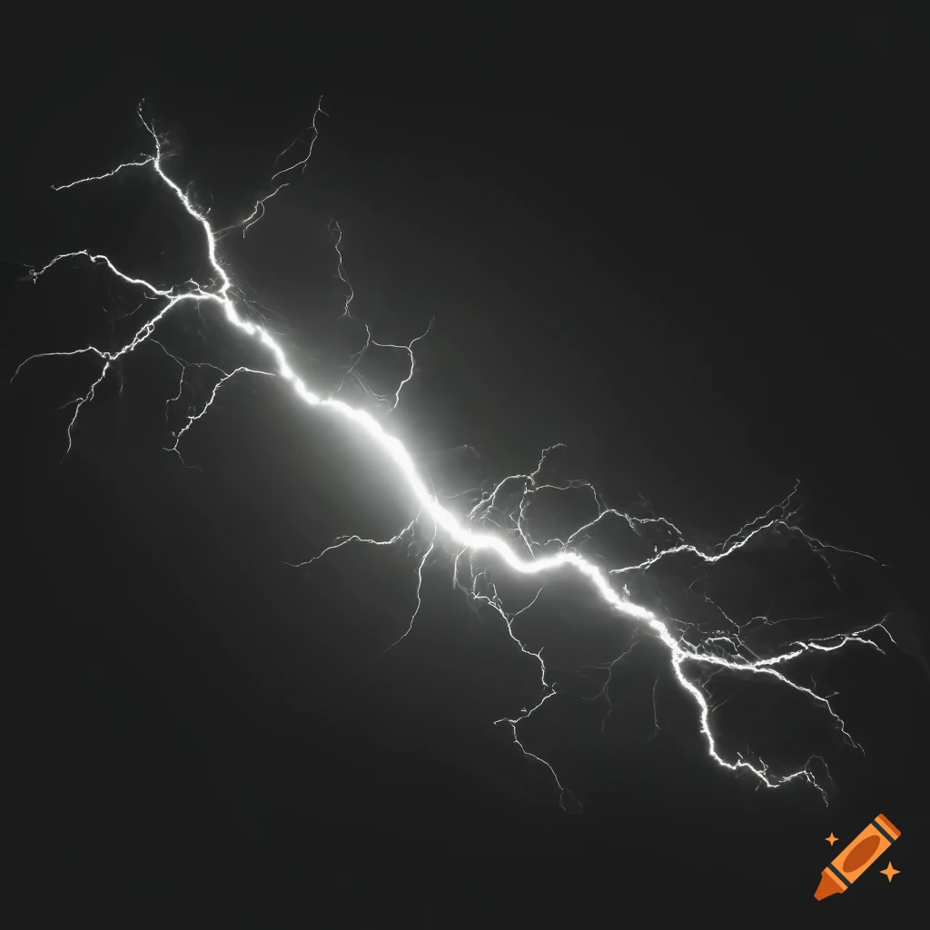 black background with lightning