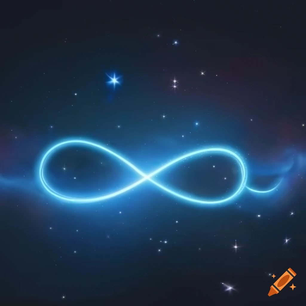 abstract universe with glowing stars