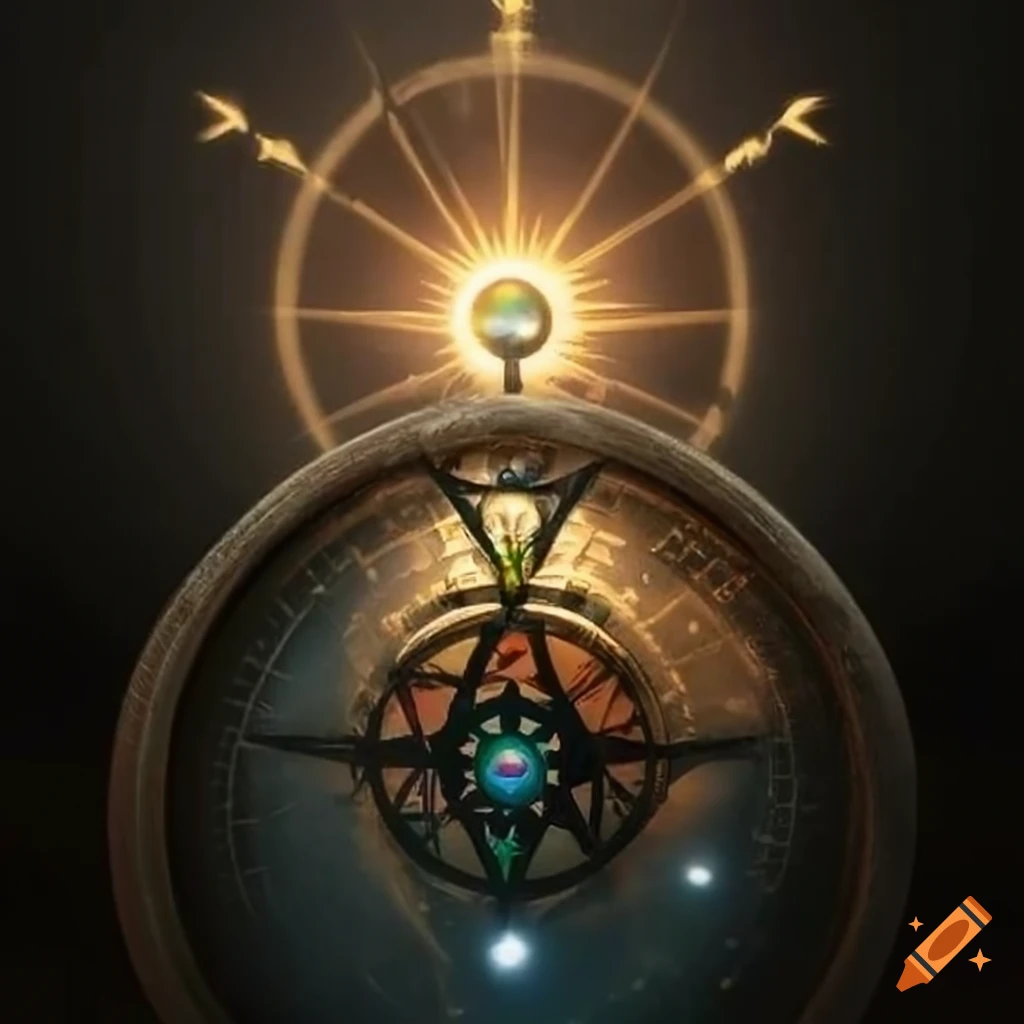symbolic compass pointing to a bright future