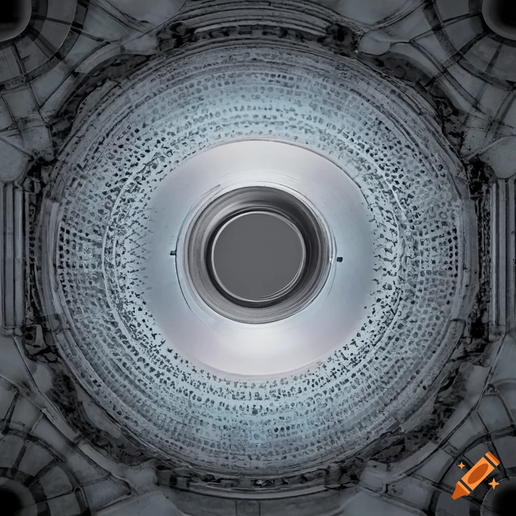 futuristic gray button texture on a reflective surface