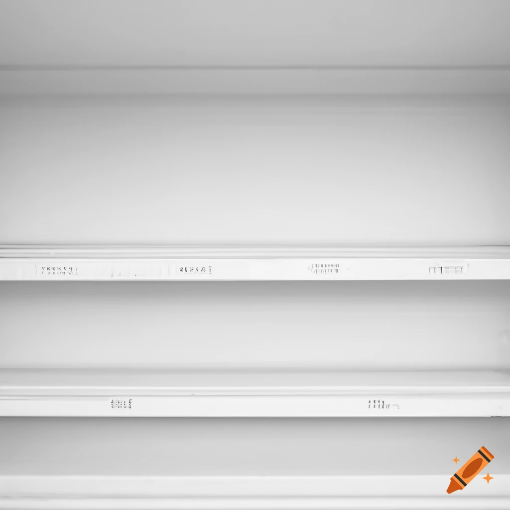 well-organized white grocery store shelves