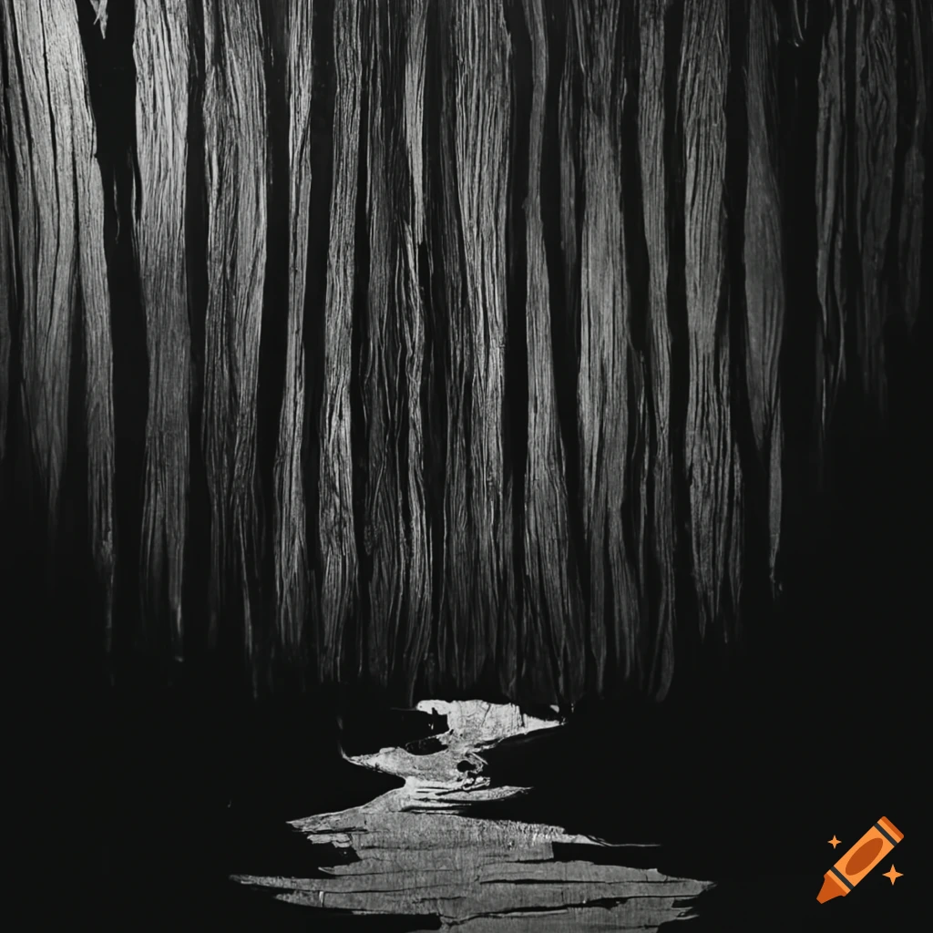 black metal forest scenery