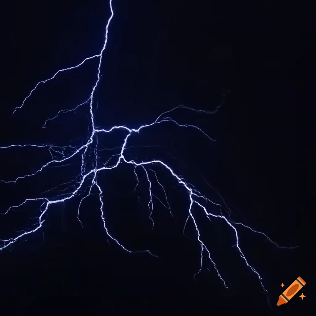 black background with lightning