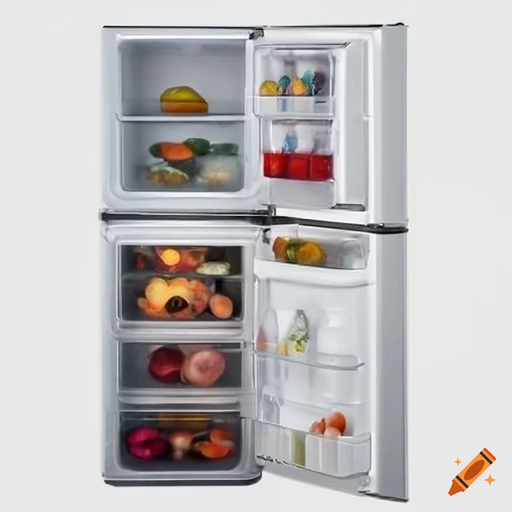 promo image of a refrigerator on white background