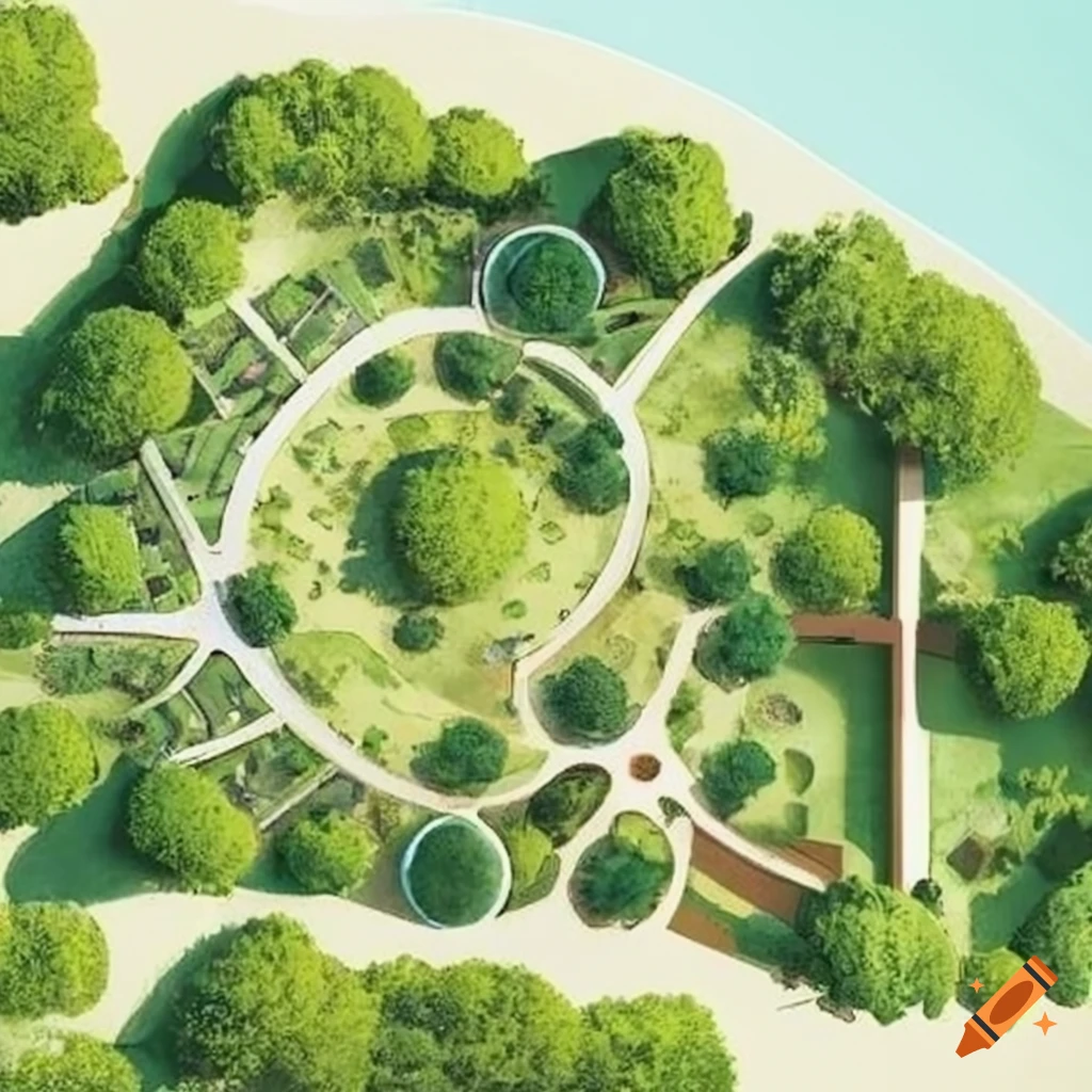 site plan for landscape architecture project