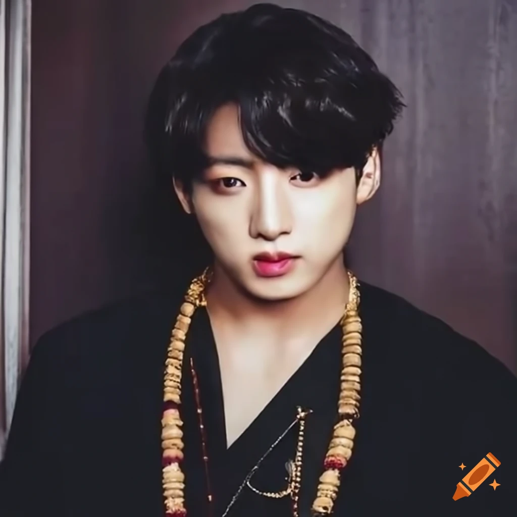 Jungkook from BTS in South Indian men attire