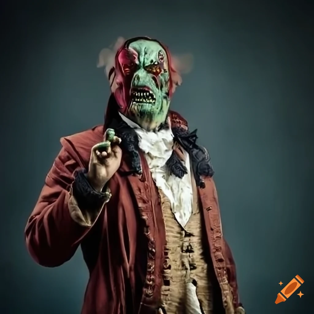image of a super mutant in Victorian attire