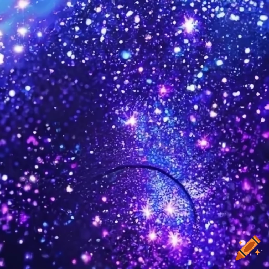 blue and purple aesthetic sparkle