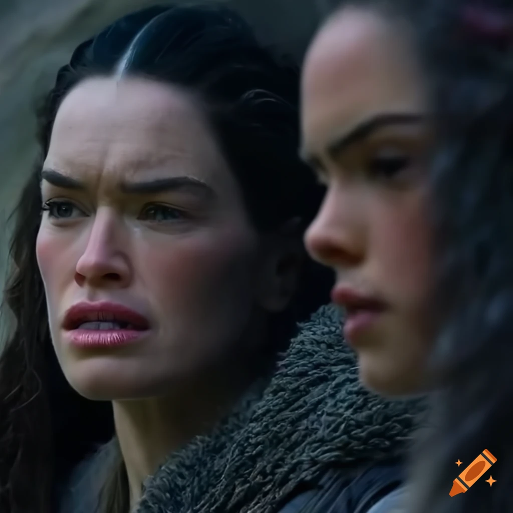 Lena Headey and Daisy Ridley in a fantasy outdoor setting