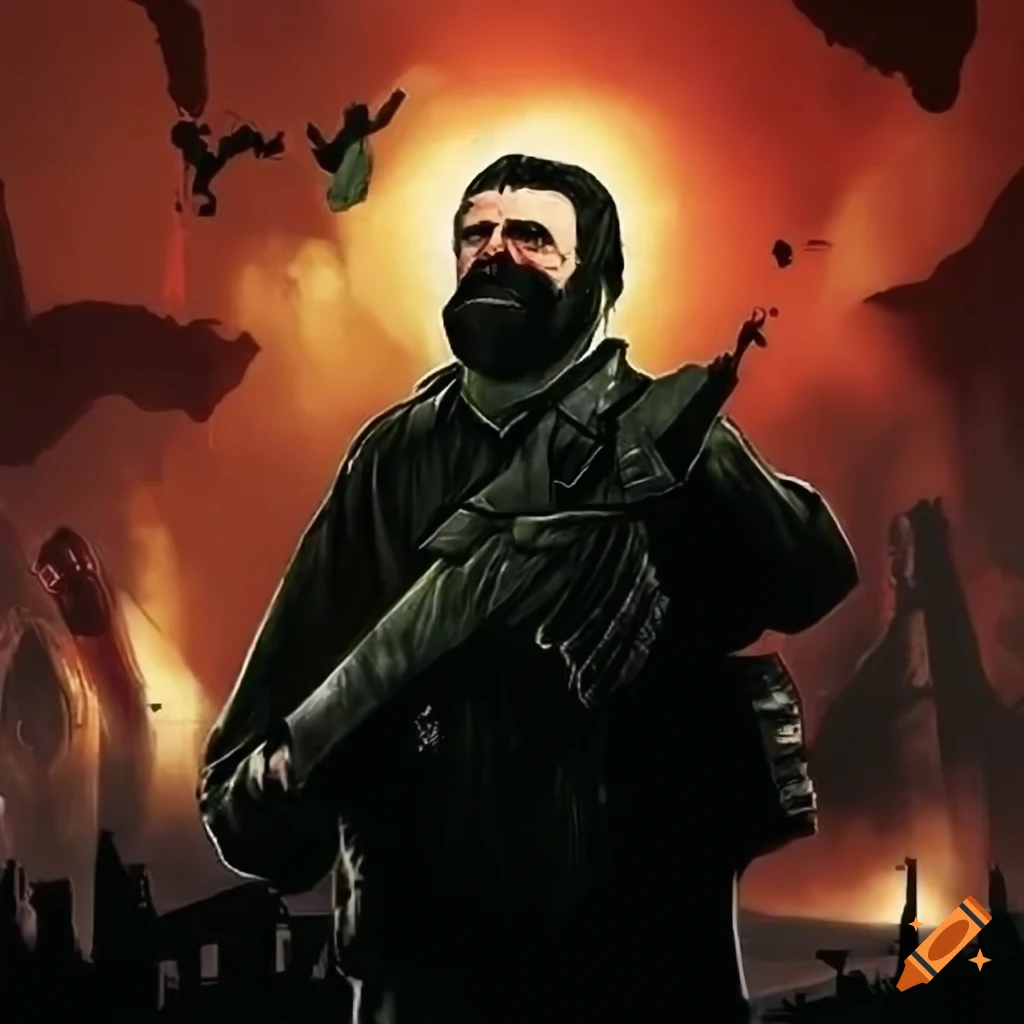 game cover featuring IRA and Gerry Adams