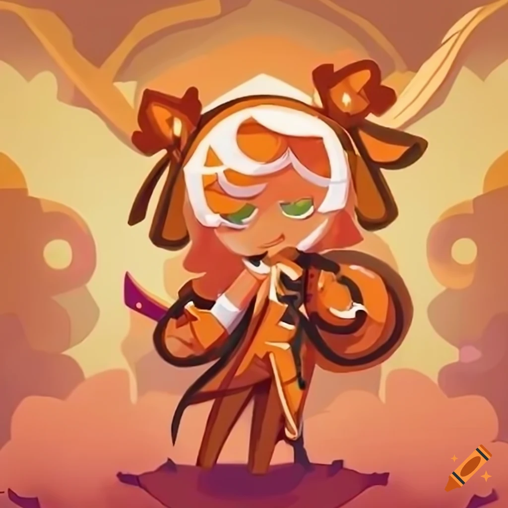 orange-themed image from Cookie Run Kingdom game