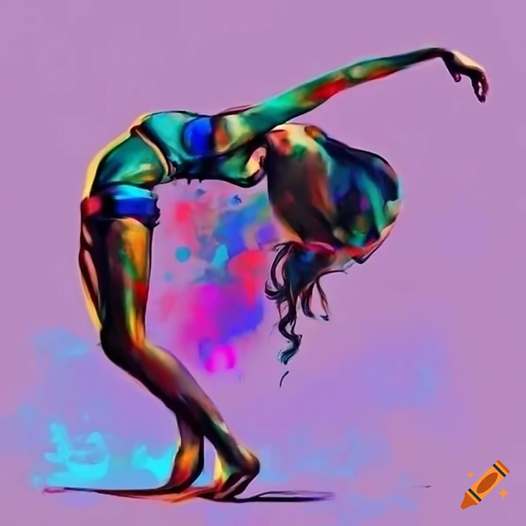 street art of a dancer