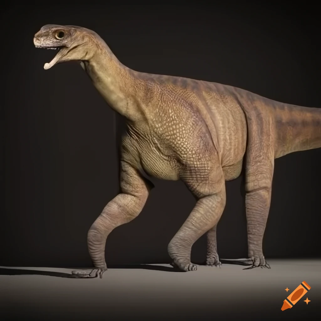 scientific illustration of Iguanodon dinosaur