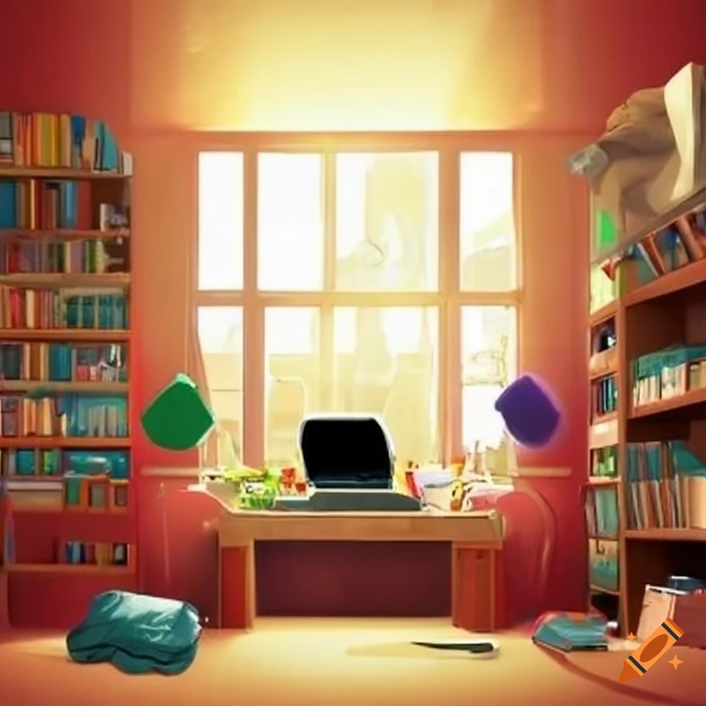 untidy student's room