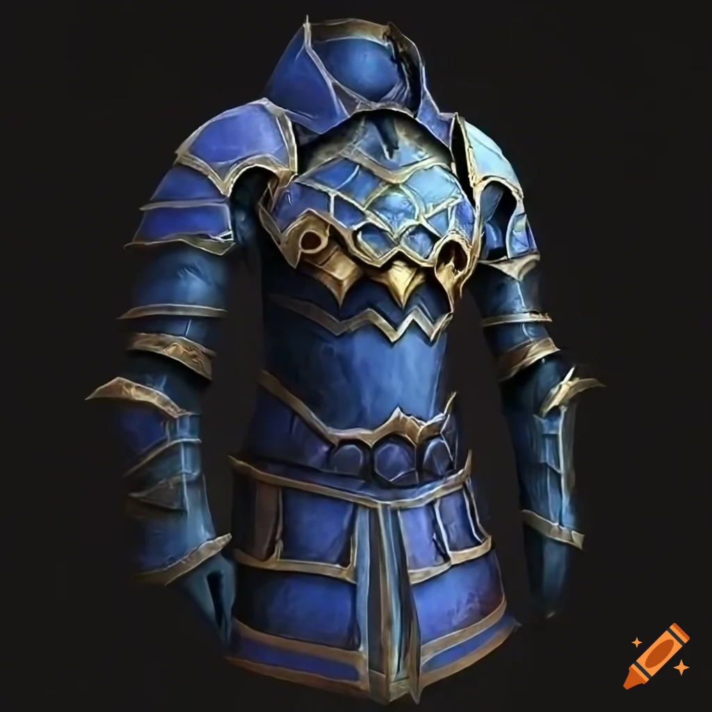 texture of a fantasy mage chest armor with magical aura