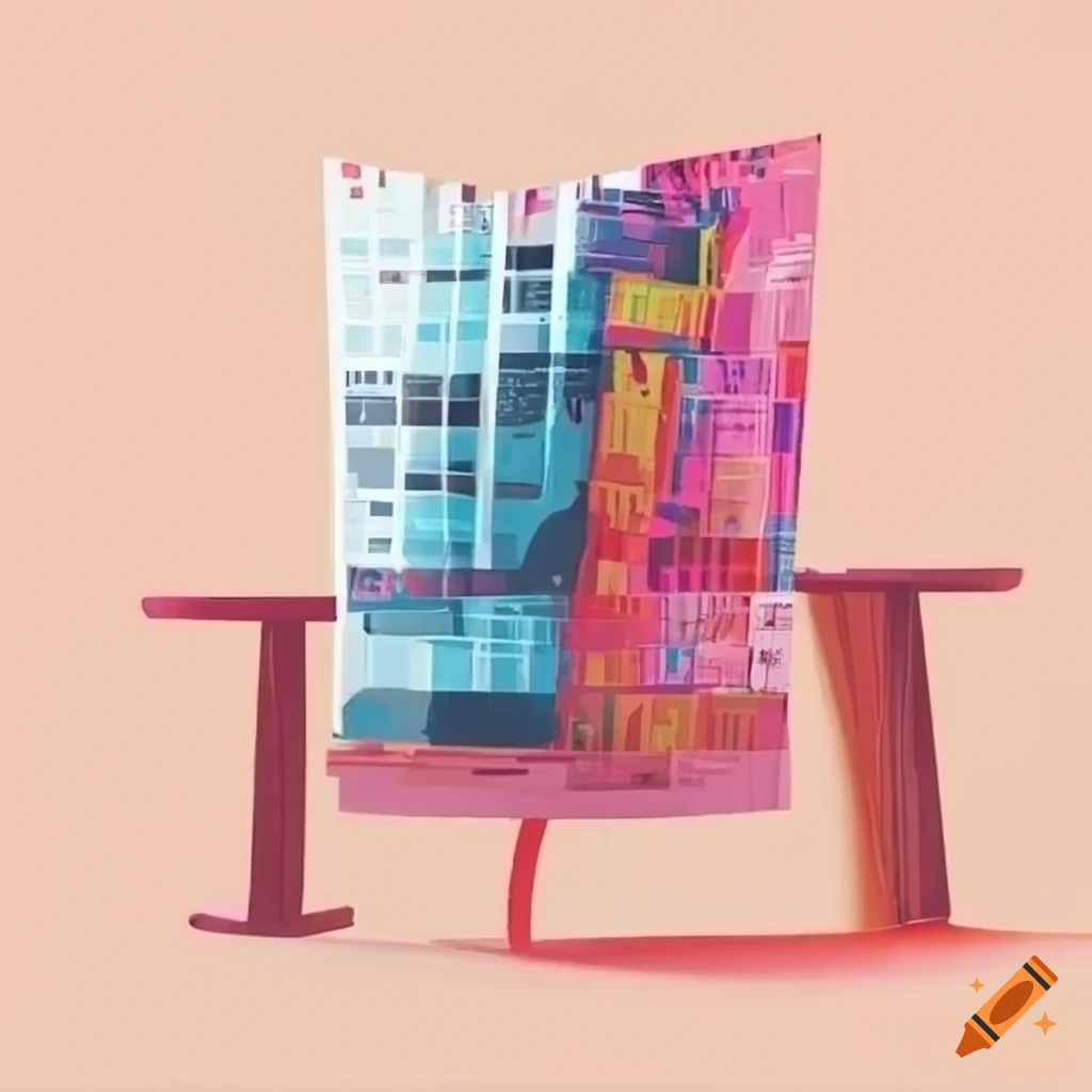 abstract pub design for newspaper
