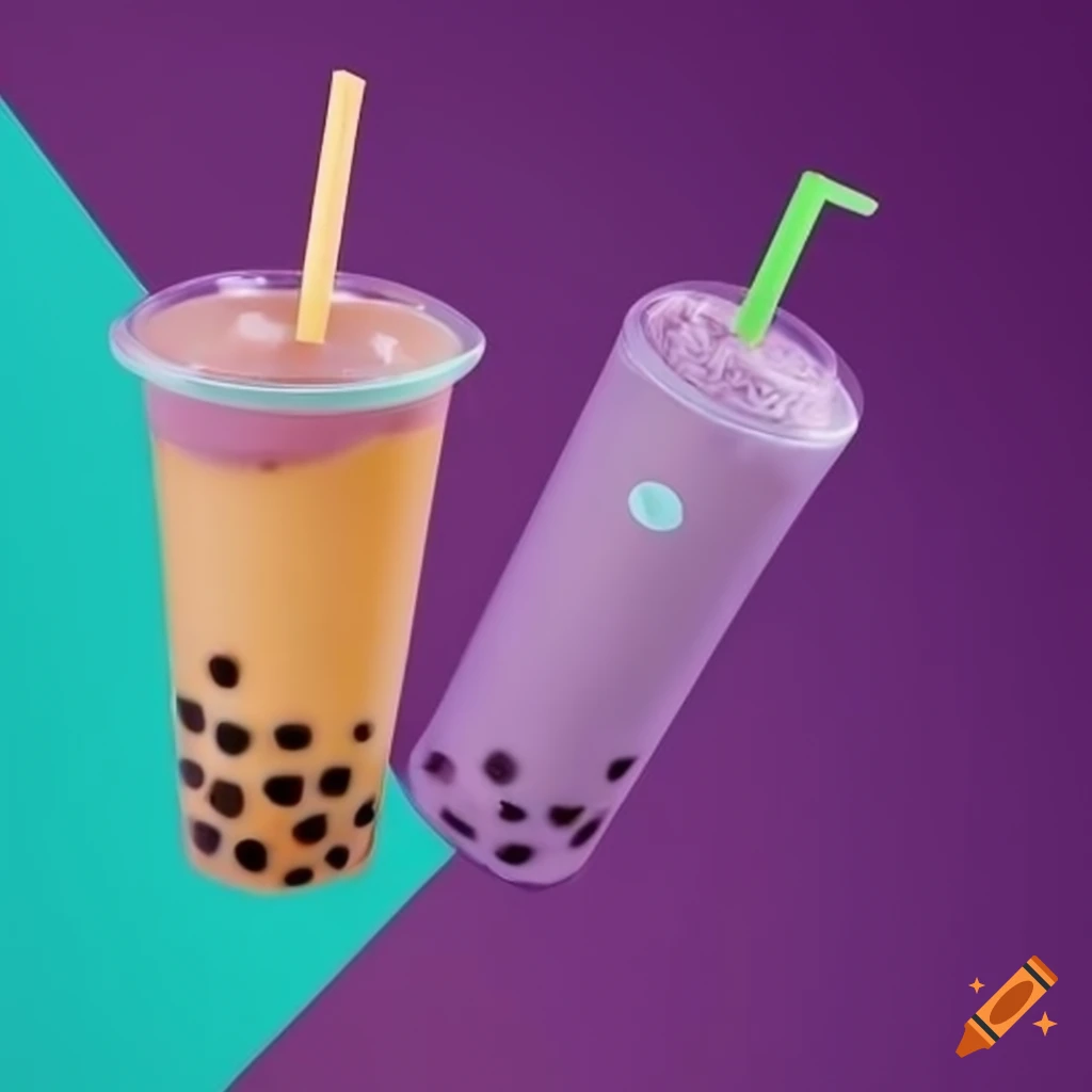 modern and clean packaging design for boba drink