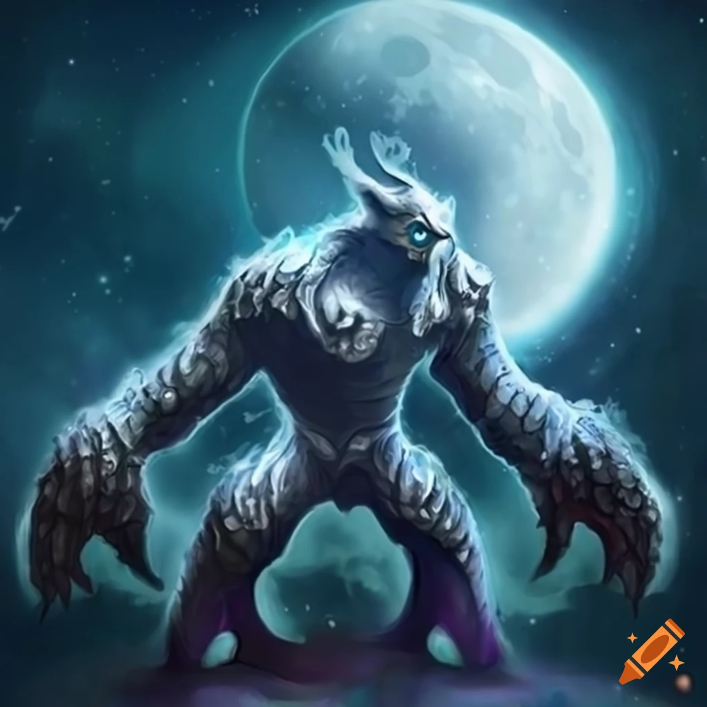 artwork of a moon elemental