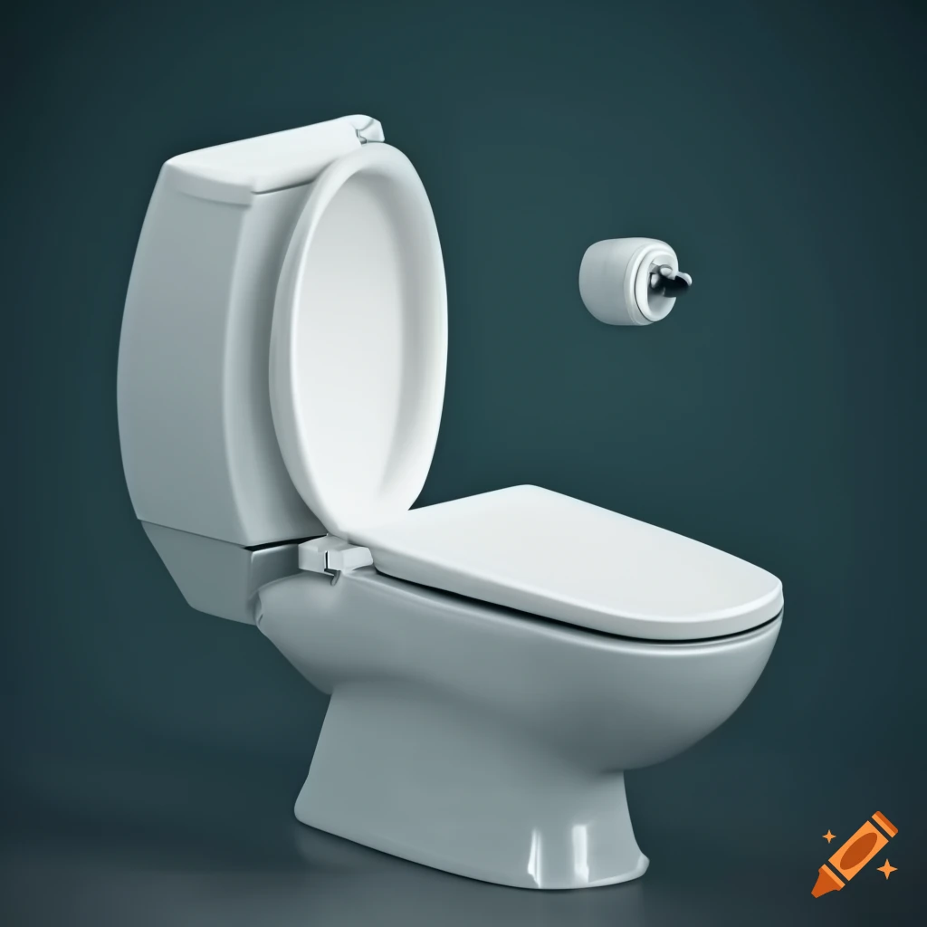 modern toilet in a bathroom