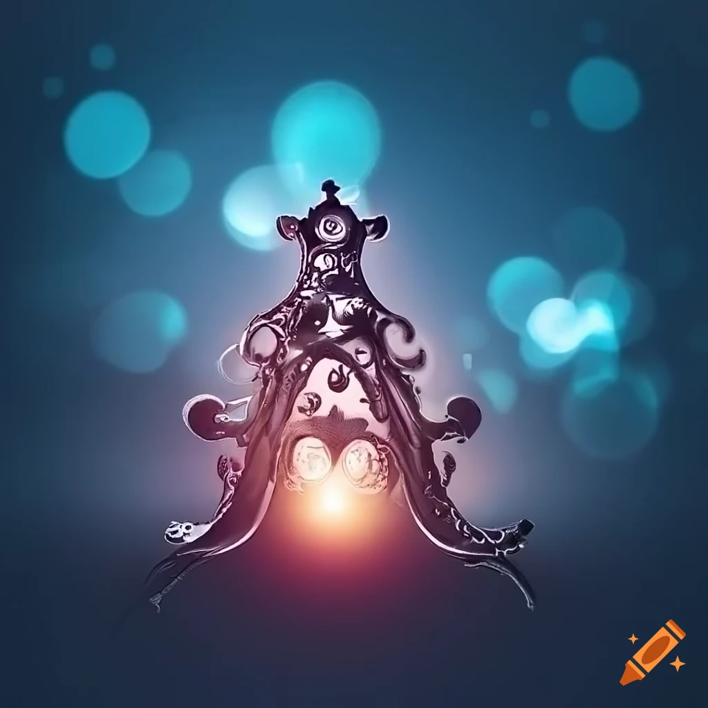intricate filigree letter L illustration