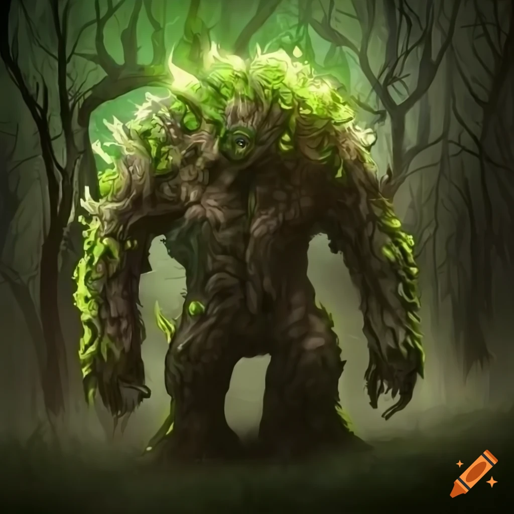 fantasy forest elemental creature