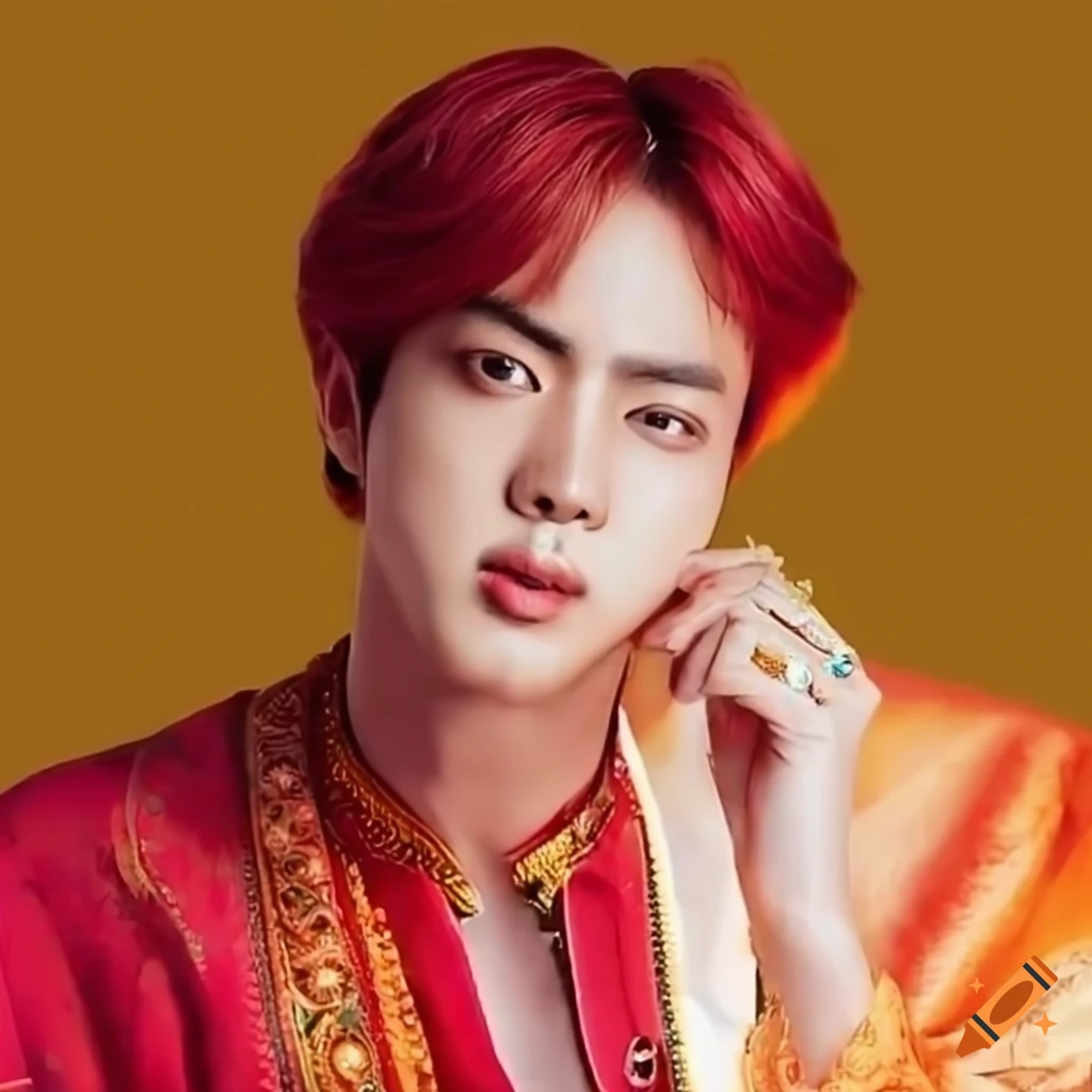 Bts Jin in Indian traditional men attire