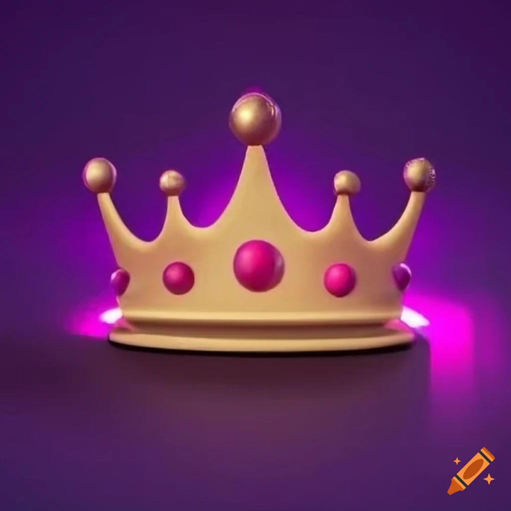 pink crown with microphone