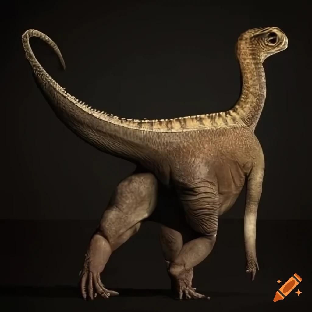 scientific illustration of Iguanodon bernissartensis dinosaur