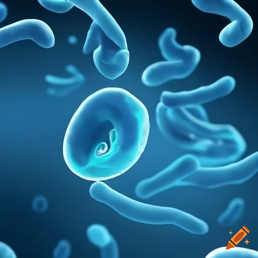 illustration of a mitochondria factory