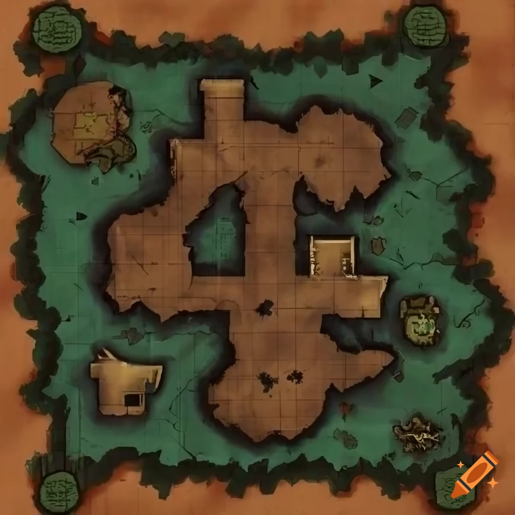 dnd map for tabletop role-playing games