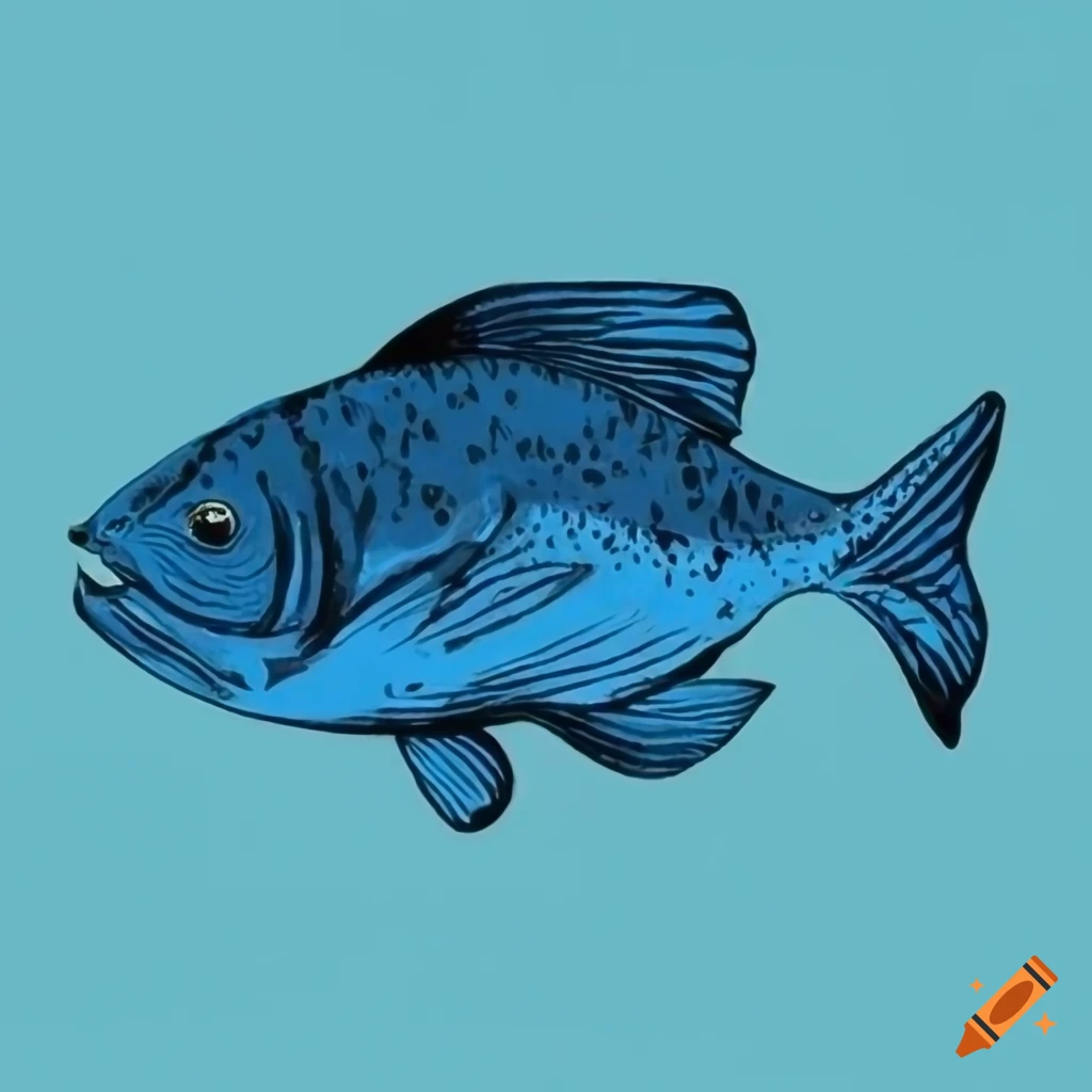 blue fish swimming in the ocean