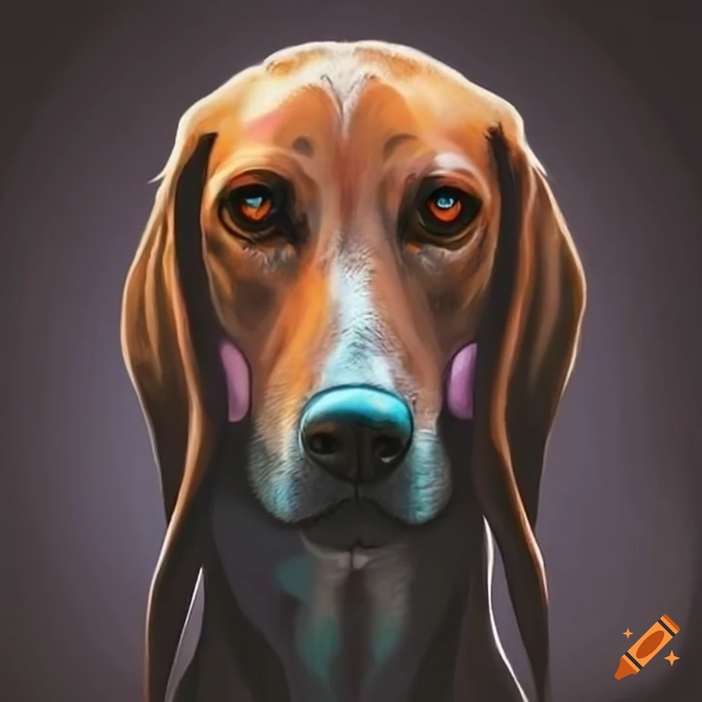 picture of a sad hound