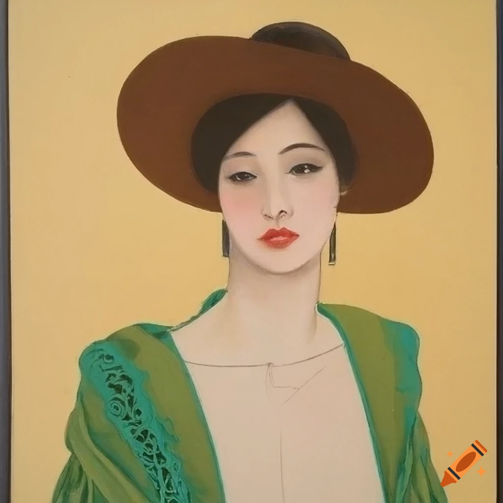 woman wearing a colorful Spanish bolero cowboy hat