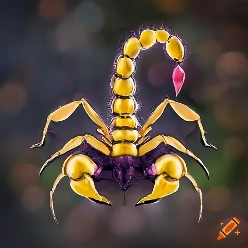 Dragon Quest inspired artwork of a scorpion-human hybrid