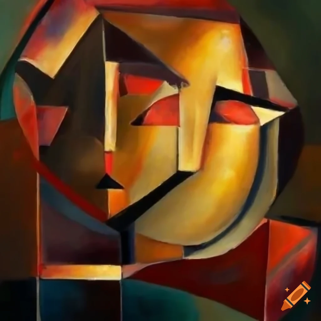 cubist painting depicting nature