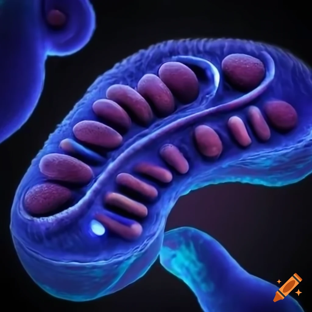 illustration of a mitochondria factory