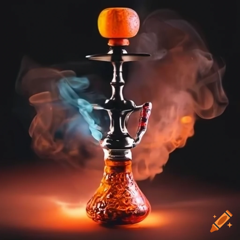 orange shisha smoke