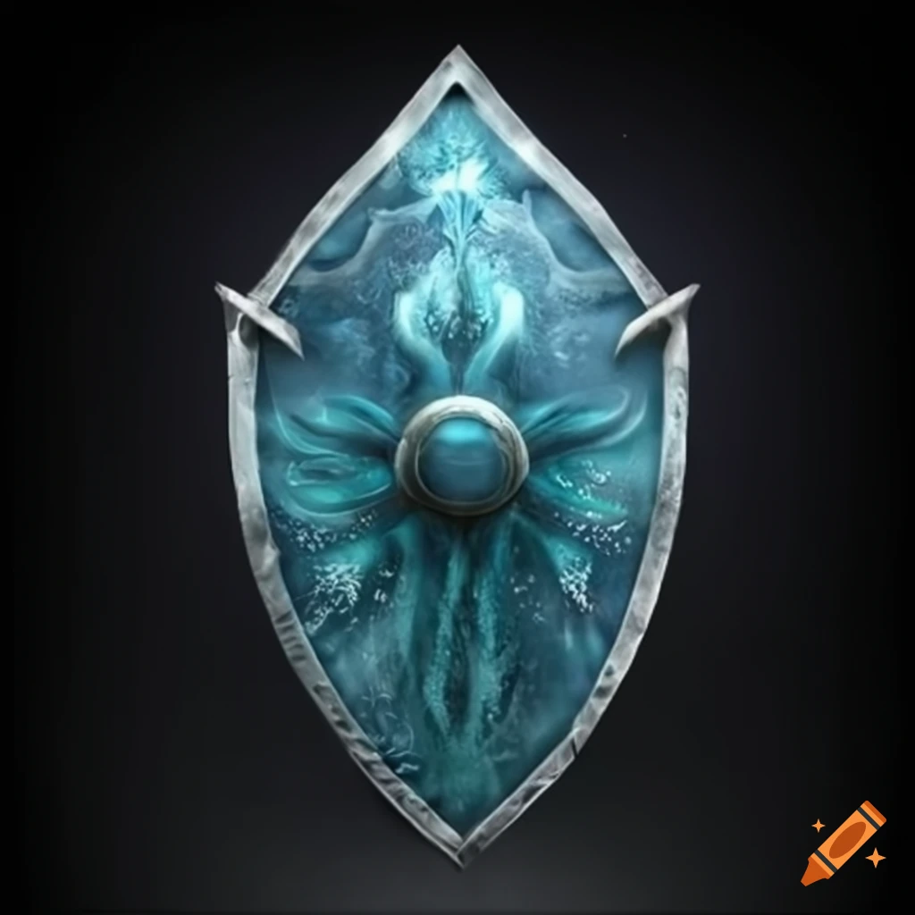 frozen shield in a fantasy setting