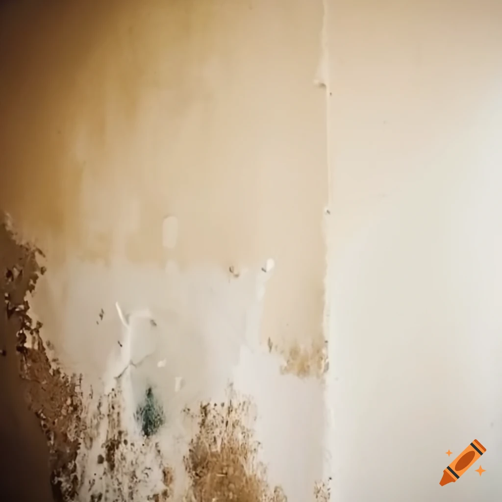 close-up of mold growing on a wall
