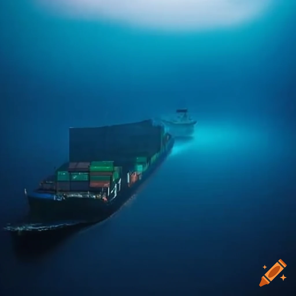 clean cargo ship on the open sea